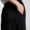 Mjukisbyxor i denim med raka ben