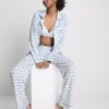 Mönstrad pyjamasar i boyfriend-stil