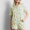 Mönstrad pyjamasar i boyfriend-stil