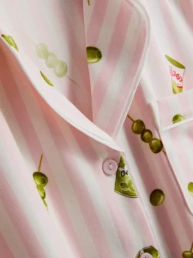 Mönstrad pyjamasar i boyfriend-stil