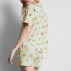 Mönstrad pyjamasar i boyfriend-stil