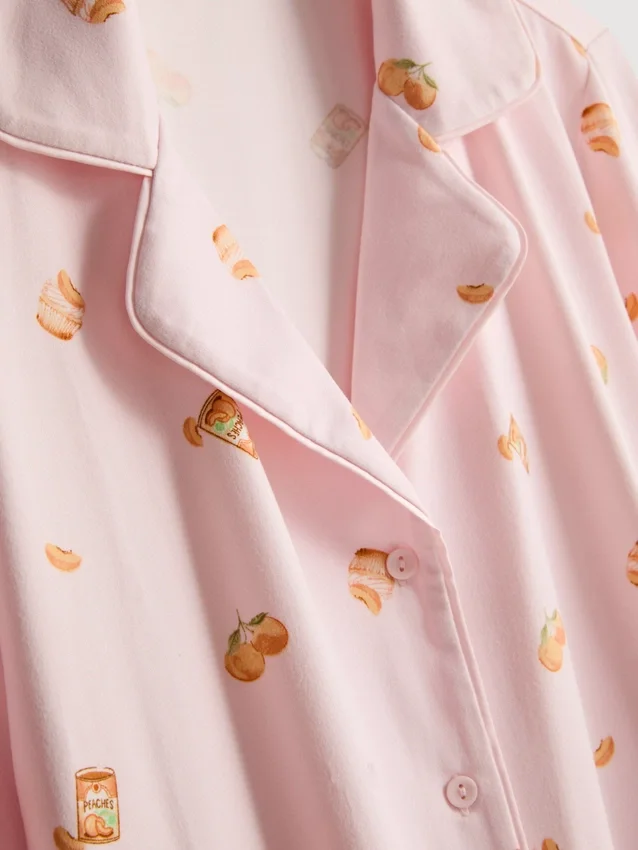Mönstrad pyjamasar i boyfriend-stil