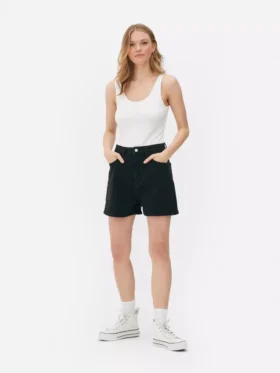 Mom-shorts i denim