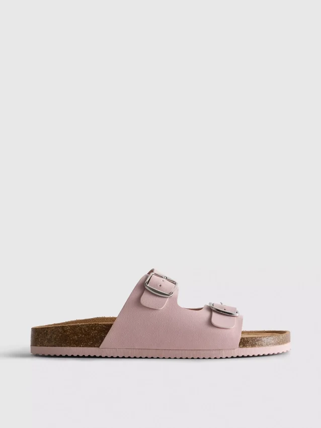Mulesandaler med dubbla spännen