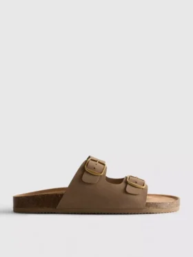 Mulesandaler med dubbla spännen