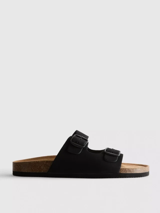 Mulesandaler med dubbla spännen