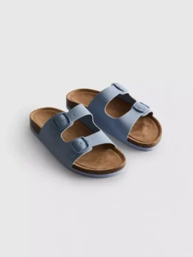 Mulesandaler med dubbla spännen