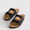 Mulesandaler med dubbla spännen