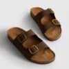 Mulesandaler med dubbla spännen