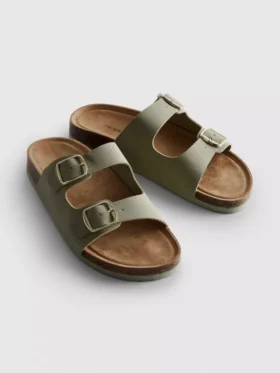 Mulesandaler med dubbla spännen