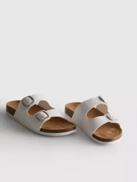 Mulesandaler med dubbla spännen