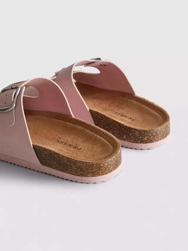 Mulesandaler med dubbla spännen