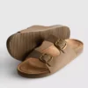 Mulesandaler med dubbla spännen