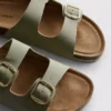 Mulesandaler med dubbla spännen