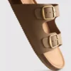 Mulesandaler med dubbla spännen