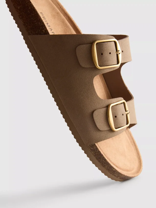 Mulesandaler med dubbla spännen
