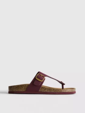 Mulesandaler med T-rem och spänne
