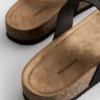 Mulesandaler med T-rem och spänne