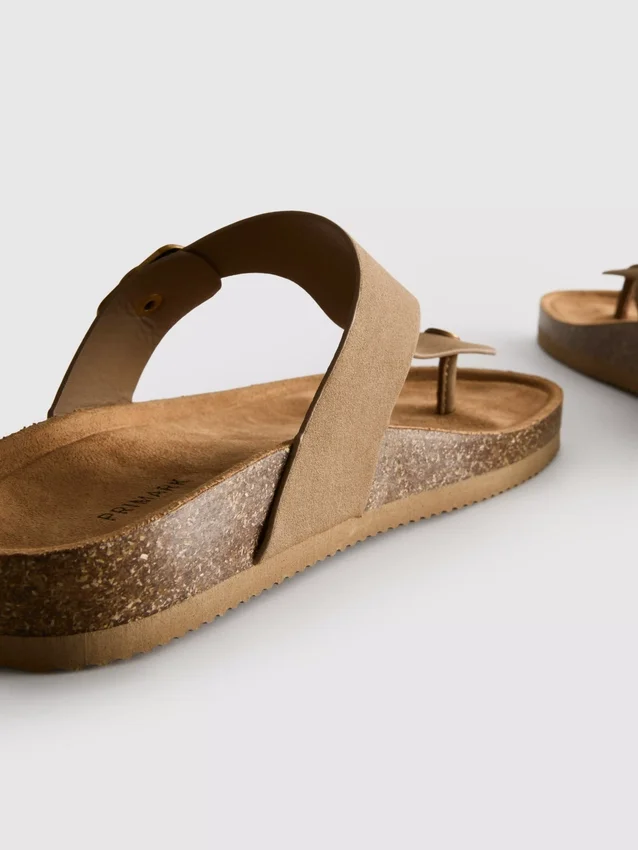Mulesandaler med T-rem och spänne
