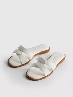 Mulesandaler med tvinnade remmar