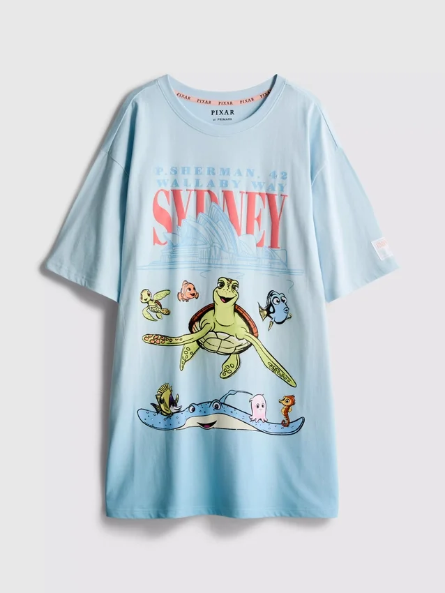 Nattlinne i bomull med motiv från Disney Pixars Hitta Nemo
