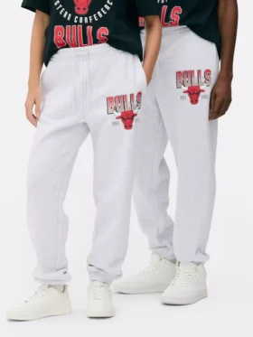 NBA Chicago Bulls mjukisbyxor med dragsko
