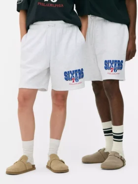 NBA Philadelphia 76ers shorts med dragsko