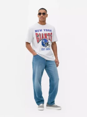 New York Giants T-shirt med rund halsringning