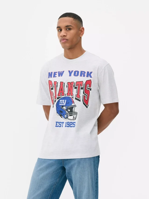 New York Giants T-shirt med rund halsringning