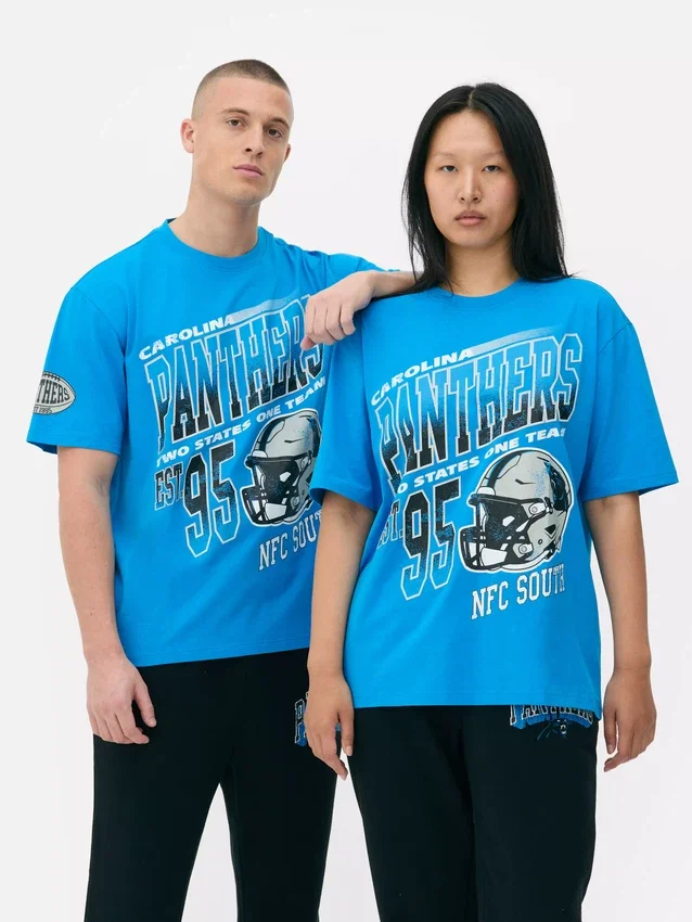 NFL Carolina Panthers-T-shirt med tryck