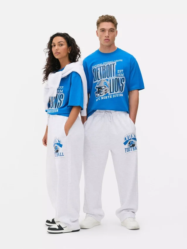 NFL Detroit Lions mjukisbyxor med dragsko
