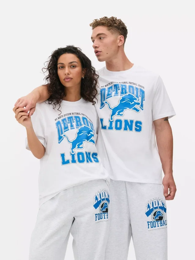 NFL Detroit Lions-t-shirt med tryck