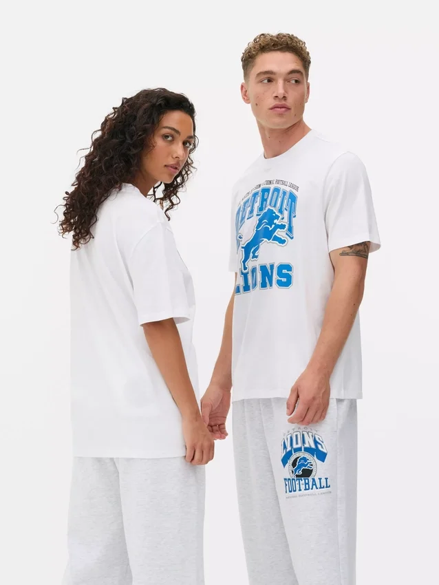 NFL Detroit Lions-t-shirt med tryck