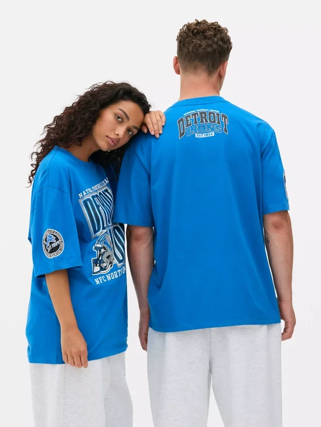 NFL Detroit Lions-t-shirt med tryck