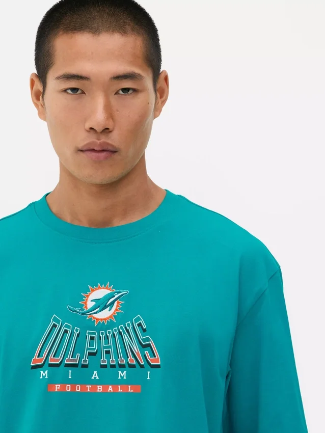NFL Miami Dolphins-logotyp-T-shirt