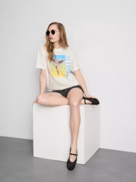 Nirvana-T-shirt i bomull med regnbågsmotiv