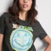 Nirvana-T-shirt i tvättad bomull