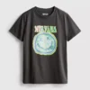 Nirvana-T-shirt i tvättad bomull