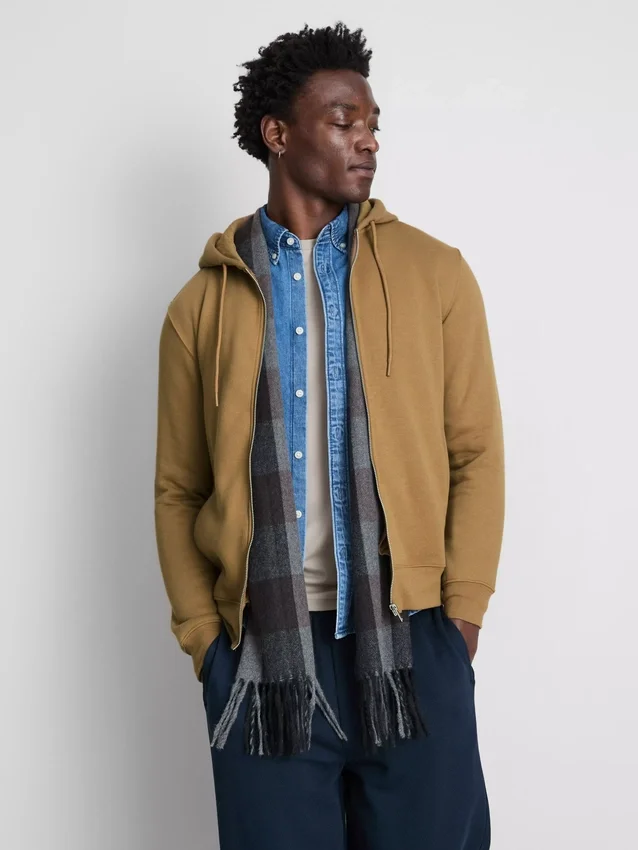 Oumbärlig hoodie med dragkedja