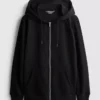Oumbärlig hoodie med dragkedja