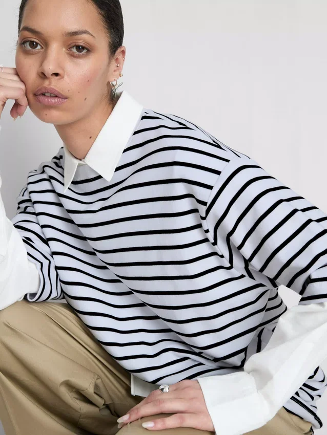 Oumbärlig oversized-tröja i bomull