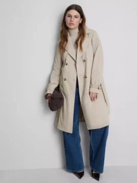 Oumbärlig trenchcoat med bälte