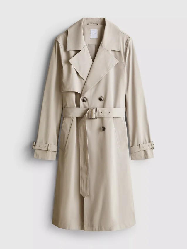 Oumbärlig trenchcoat med bälte