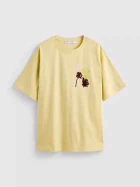 Oversized grafisk boyfriend-T-shirt i bomull