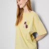 Oversized grafisk boyfriend-T-shirt i bomull