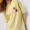 Oversized grafisk boyfriend-T-shirt i bomull