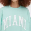 Oversized-tröja med Miami-text