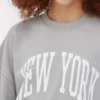 Oversized-tröja med tryck från New York
