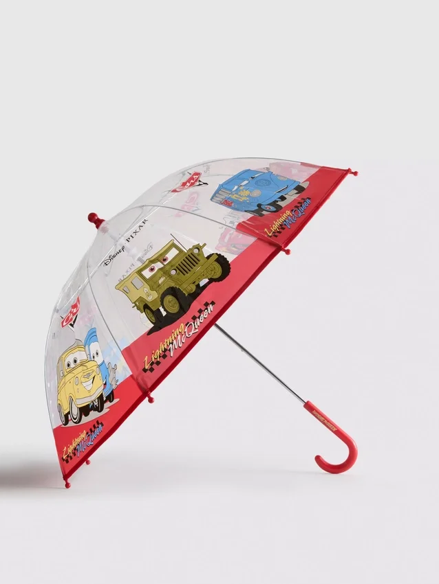 Paraply med motiv från Disney Pixars Cars