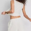 Paula Echevarría avslappnade skrynkliga shorts